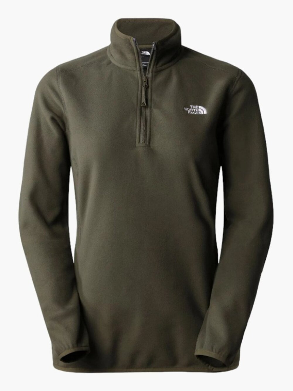 The North Face Olive Quarter-Zip Fleece Pullover - TKA 100